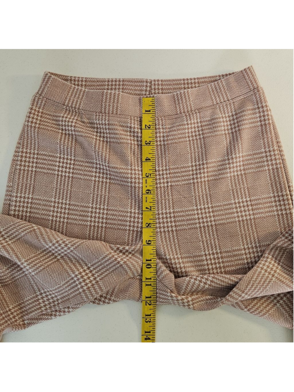 Halara Flex™️ High-waisted Pocket Houndstooth Plaid Skinny Work Pants M Pink - Picture 11 of 12